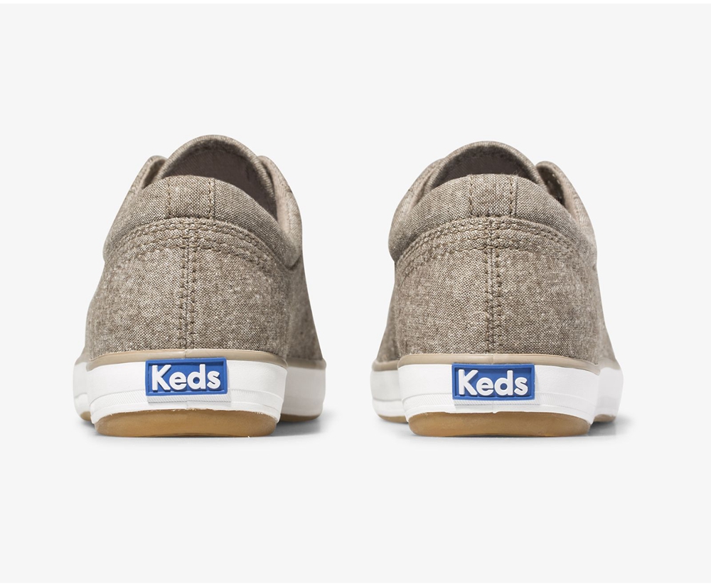 Keds Womens Sneakers Grey - Center Brushed Denim - 562GWNSDU